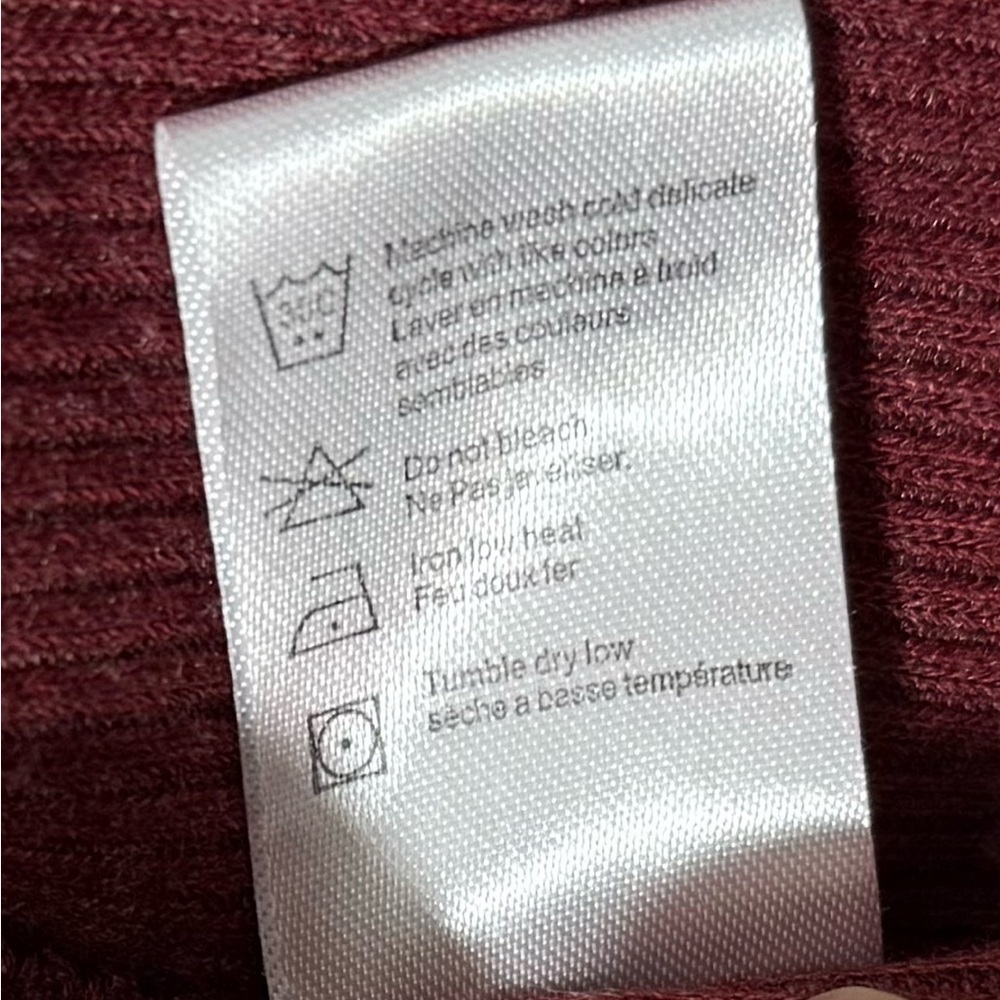 Chaser Size 1x Burgundy Women's Cardigan - Picture 7 of 7